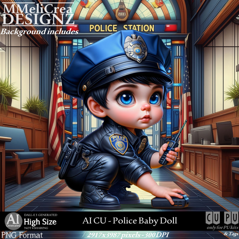 (image for) AI - CU Police Baby Doll (CU4PU/PNG)